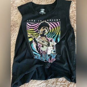 Authentic Jimi Hendrix Distressed Style Tank Top
